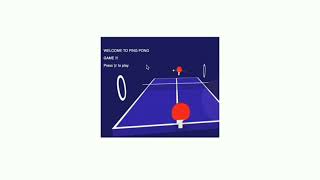 Ping Pong Game in p5.js