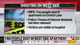 Two people shot in apartment on Indy's west side