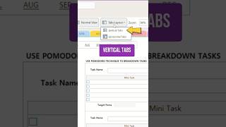 How to change Tabs Layout in Microsoft OneNote