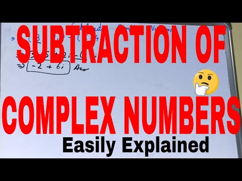 Subtracting complex numbers|How to subtract complex numbers|Complex numbers subtraction examples