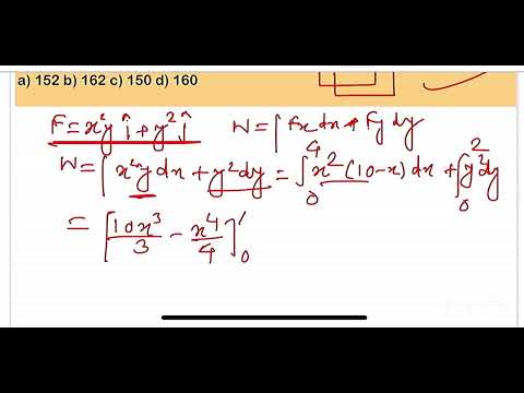 JEE MAIN 2025 jan 23 A Force f=x2y i + y2 j acts in a particle in a plane x + y = 10. The work done 14 JEE MAIN 2025 jan 23 A Force f=x2y i + y2 j acts in a particle in a plane x + y = 10. The work done