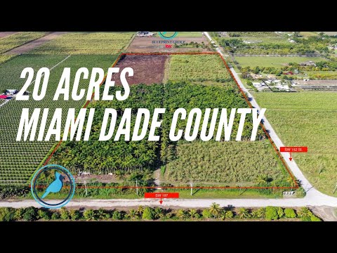Over 20 Acres Land For Sale In MIAMI Dade County