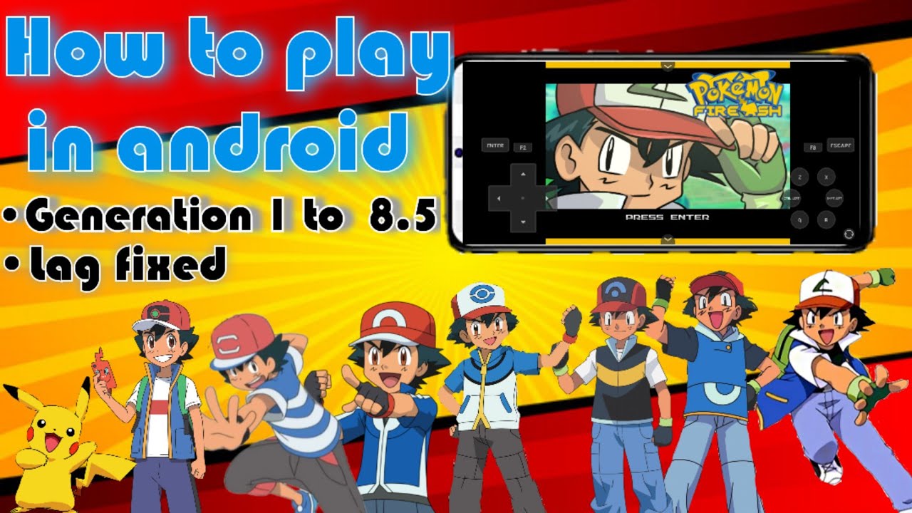 How to download and play pokemon fire ash version 3.6 on Android | lag fixed👍 | @Pokemonfireash1205