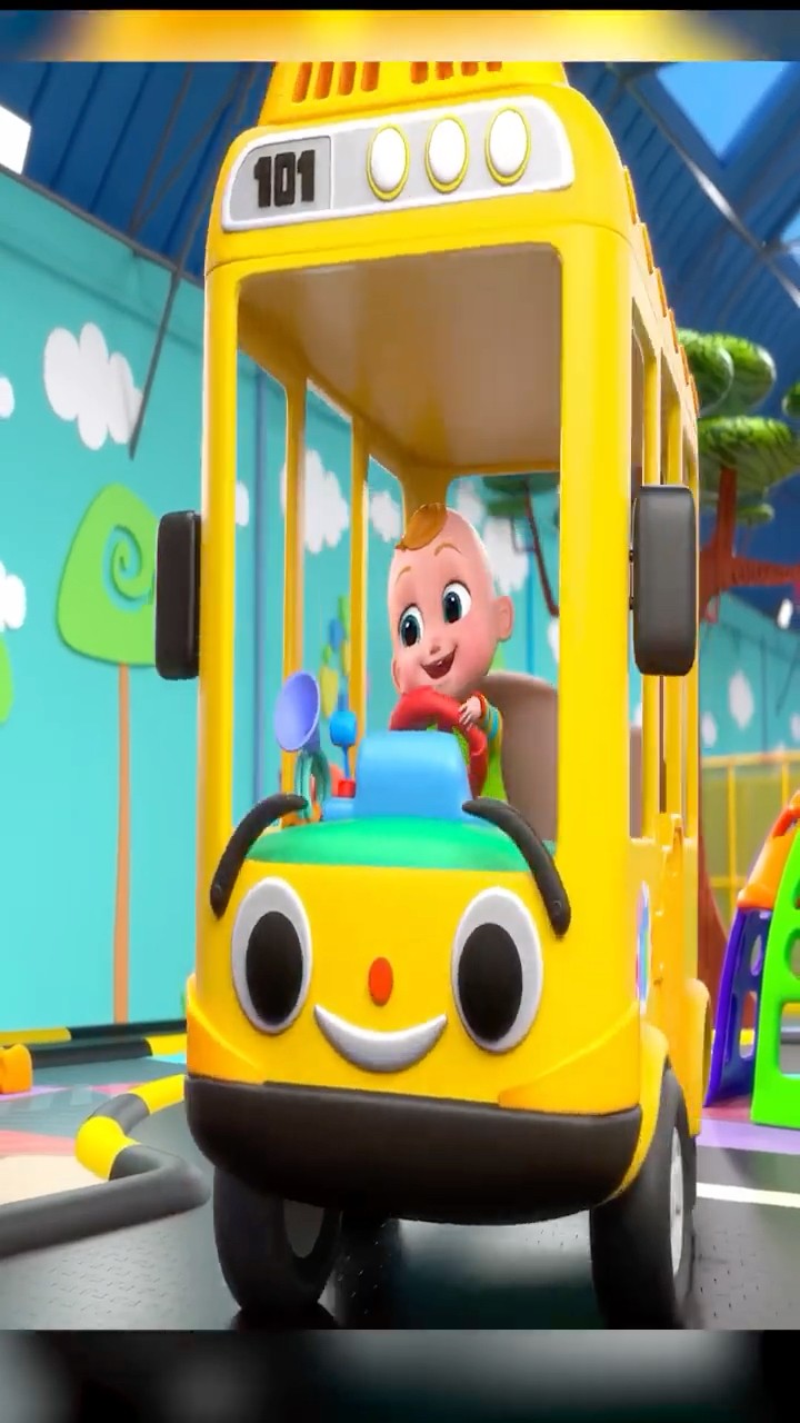 Wheels on the bus go round and round ❤️ - ABCs and 123s #shorts #billionsurprisetoys
