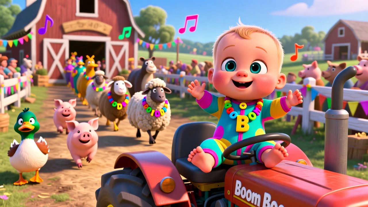 Boom Boom Farm Ride 🚜🐮 | Fun Learning for Kids | Preschool Adventure Video
