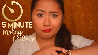 5 Minute Makeup Challenge | delaniamarvella