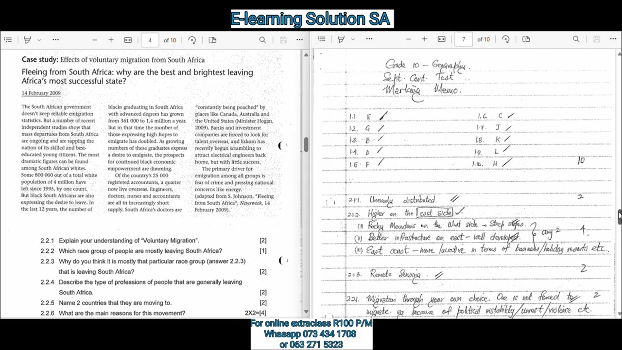 Grade 10 Geography Term 1 | Test Paper 2026 