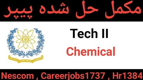 Tech II chemical solved past paper