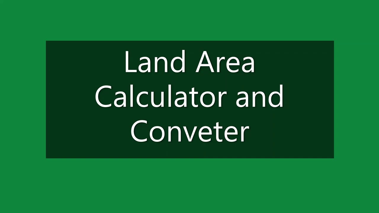 How To Use Land Area Calculator And Converter App YouTube How To Use Land Area Calculator And Converter App YouTube