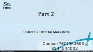 How to Update GST Tax Rates in Bulk Using GST Rate Setup.