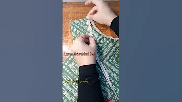 How to attach lace on panel's without cutting #sewinghacks #diy #panel #stitch #shorts #yt #easy