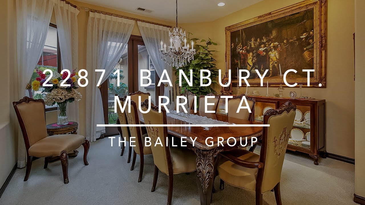 22871 Banbury Ct. Murrieta, CA YouTube