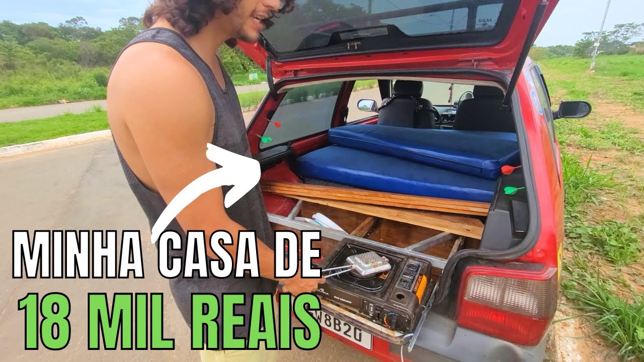 KITNET SOBRE RODAS  (TOUR NO FIAT UNO MOTORHOME )