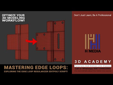 Mastering Edge Loops: Exploring The Edge Loop Regularizer Editpoly Script!(Malayalam)