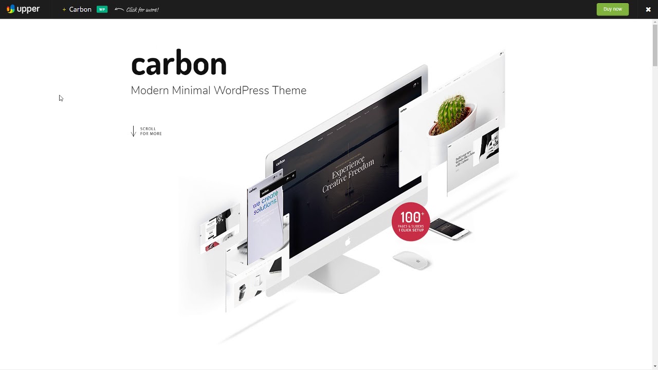 Carbon - Clean Minimal Multipurpose WordPress Theme Cass Vinny - YouTube