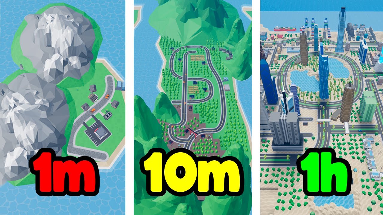 CONSTRUÍ UNA MINI CIUDAD DE 1MINUTO 10 MINUTOS Y 1 HORA