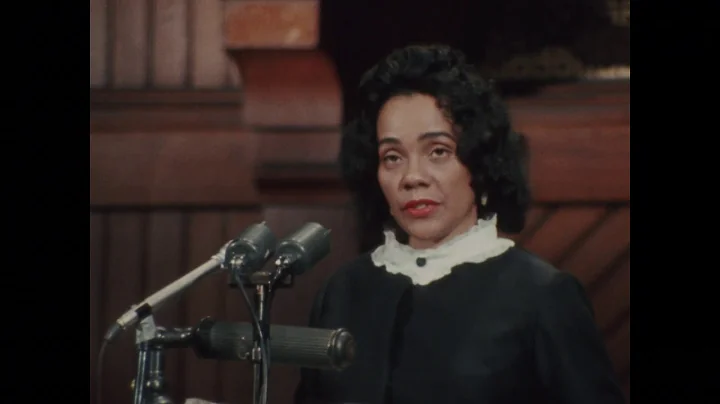 Coretta Scott King speaks at Harvards Class Day in 1968