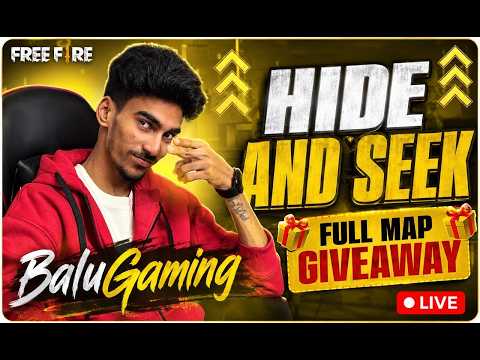 hide & seek with subscribers 😱 freefire live in telugu @Balugaming #freefire #gaming #giveaway