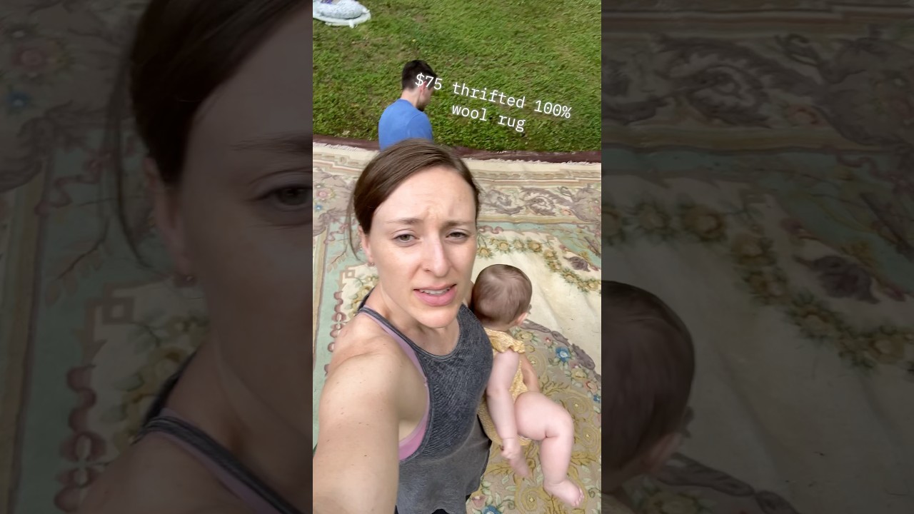 Can we get the icky dog smell out of our thrifted $75 100% wool 12x16 rug?! 🐶