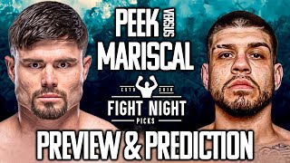 UFC Jacksonville: Trevor Peek vs. Chepe Mariscal Preview &amp; Prediction