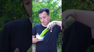 Can cactus be eaten directly? | Chinese Food Eating Show | Funny Mukbang ASMR Resimi