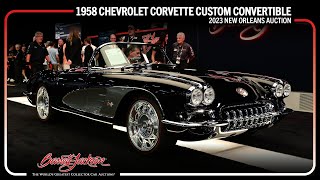 SOLD! 1958 Chevrolet Corvette Custom Convertible - BARRETT-JACKSON NEW ORLEANS