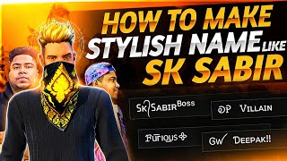 How To Make Stylish Name Like SK Sabir Boss 🔥| Free Fire Stylish Name Trick 2026|Pro Nickname Design screenshot 5