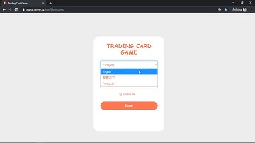 Trading Card Game - v3.0 HTML5 game client (select your language, login and logout)(Portuguese)
