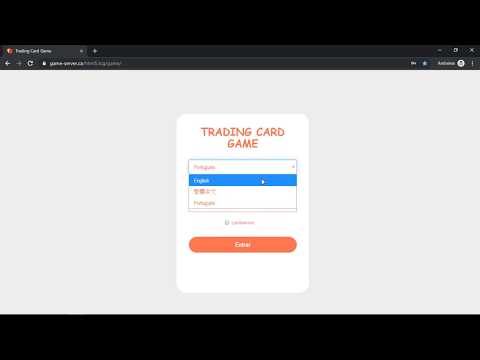 Trading Card Game - v3.0 HTML5 game client (select your language, login and logout)(Portuguese)