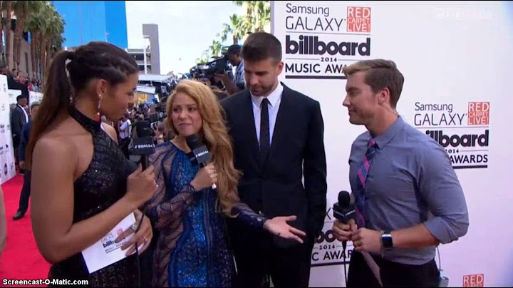 Entrevista a Shakira en la Alfombra Roja de los Billboard Music Awards