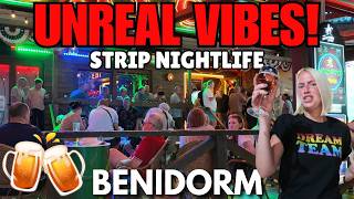 Benidorm Strip Nightlife in May! 😱🇬🇧 UNREAL Vibes & Happy Tourists!