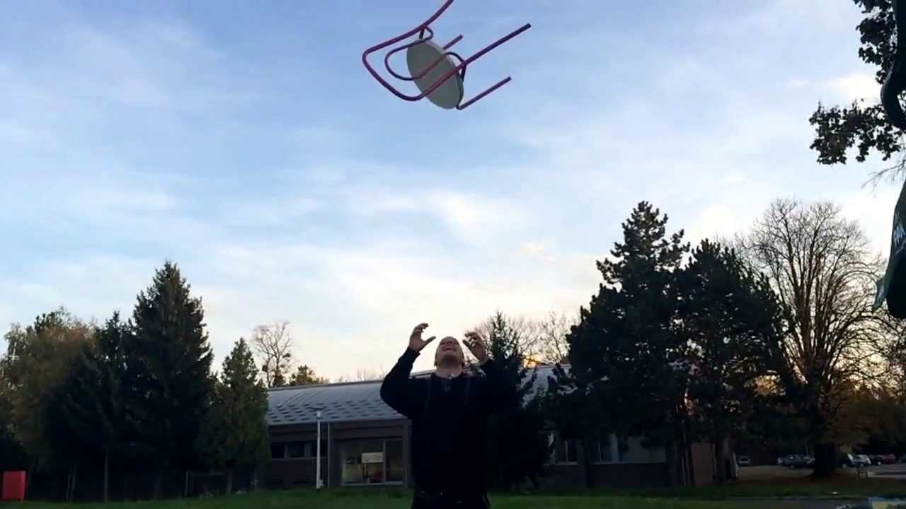 Iphone 5s slow motion of a guy throwing chair YouTube