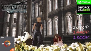 FINAL FANTASY VII Remake Ryzen 5 2600 & GTX 1660 TI DRS Disable 1080p 1440p 1800p