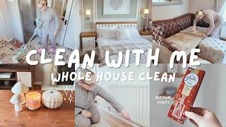 COZY FALL CLEAN WITH ME | Realistic All Day Cleaning Motivation