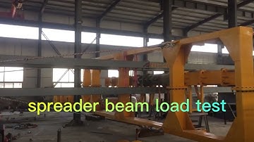 horizontal test  bed for spreader beam load test