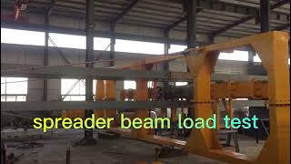 horizontal test  bed for spreader beam load test