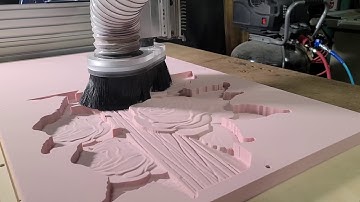 CNC Routing a Cross out of Precision Board HDU