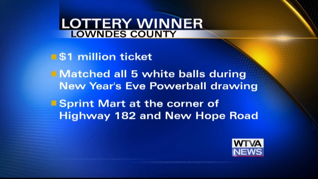 Lowndes County lottery player wins $1 million