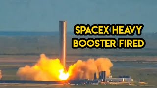Space x heavy booster test fired first time | Spacex static fire today | spacex static fire test