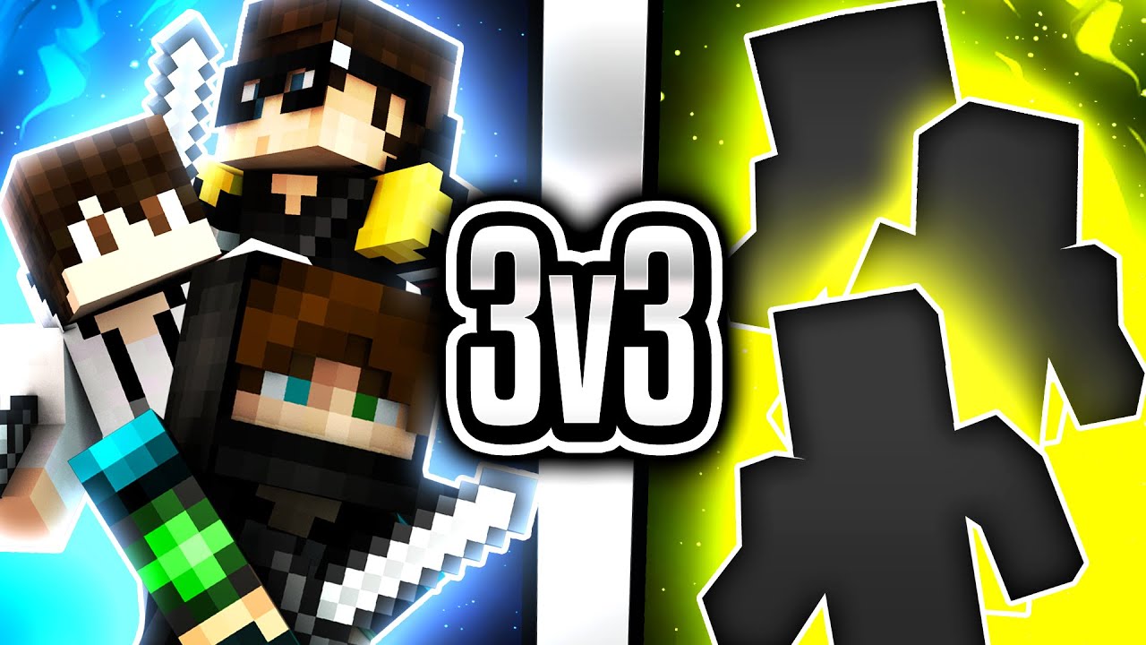 Minecraft Badlion PvP 3v3: CLUTCH KILL! (w/ Huahwi & PrivateFearless)