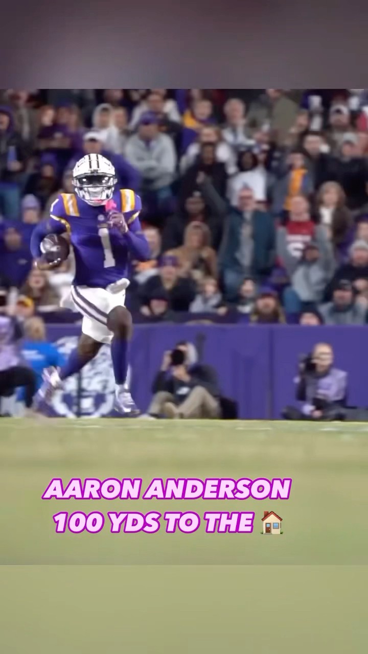 LSU WR AARON ANDERSON 100-YARD RETURN TD ?