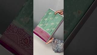 Customizable, Pure Banarasi Khaddi Crepe silk saree | Priced at ₹10,850/- | #sanjar #purehandlooms