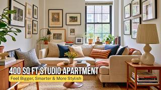 Inside a 400 Sq Ft Studio That Makes Small-Space Living Look Beautiful