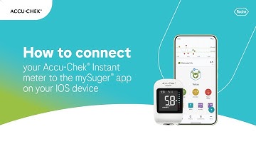 How to connect your Accu-Chek Instant meter with the mySugr app (iOS)