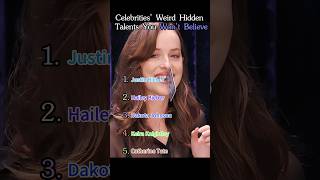 Celebrities' Weird Hidden Talents You Won't Believe#hiddentalent #funny #fouryou #moments