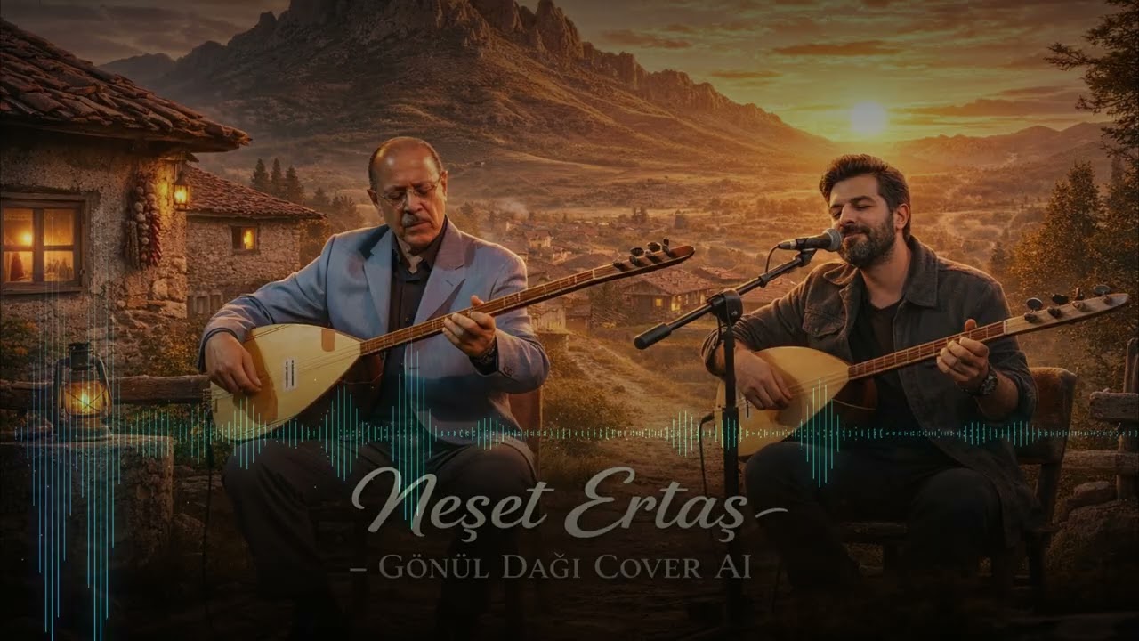 Neşet Ertaş | Gönül Dağı | Bağlama Bozlak Cover Aİ müzik | Legend crazy music