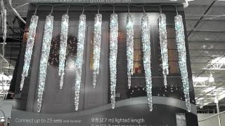 GE Holiday LED Twinkling Icicle Lights - 19 Count