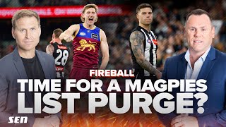Are the Magpies due a LIST PURGE after finals exit? Fireball with Kane Cornes & David King - SEN Are the Magpies due a LIST PURGE after finals exit? Fireball with Kane Cornes & David King - SEN