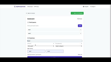 Split Expenses - Easy Group Expense Sharing Calculator