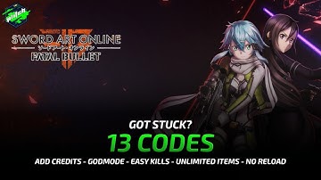SWORD ART ONLINE - FATAL BULLET Cheats: Add Credits, Godmode, No Reload, ... | Trainer by PLITCH
